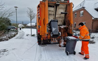 Schnee- und Eisglätte: Müllabfuhr fällt teilweise aus