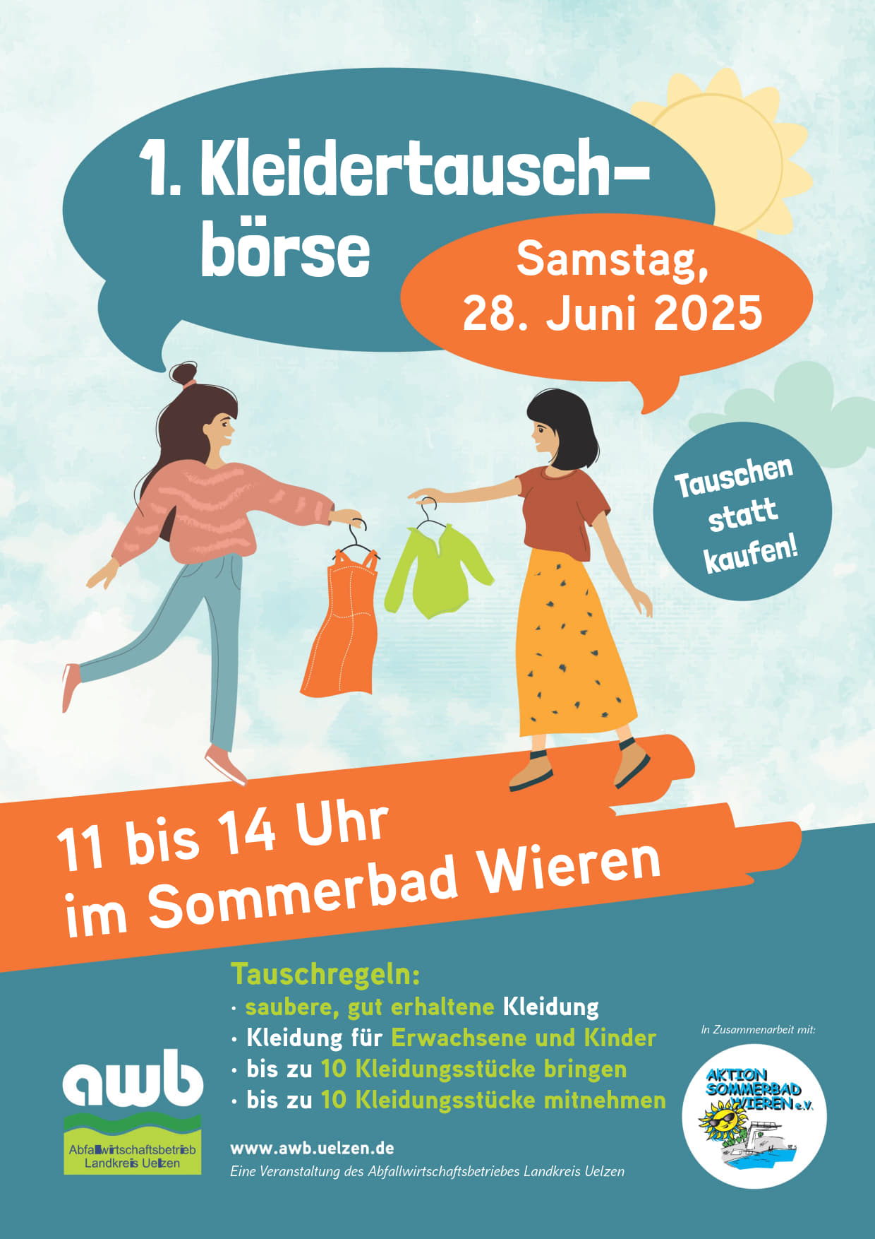 AWB_Kleidertauschboerse-25_Plakat_A4_Druck_1 Aktuell macht eine gelb blühende Pflanze mit ähnlichen Blüten wie die Margerite von sich reden. Sie ist für Pferde gefährlich, da sie Giftstoffe enthält. Entsorgt werden darf sie im Landkreis Uelzen in der Biotonne.