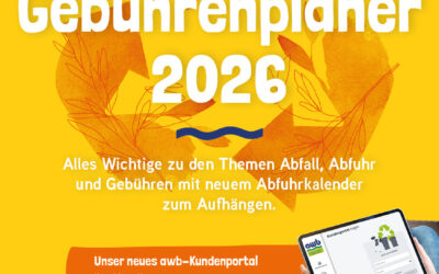 Neuer Abfuhr- und Gebührenplaner 2026 liegt ab Donnerstag, 18. Dezember aus